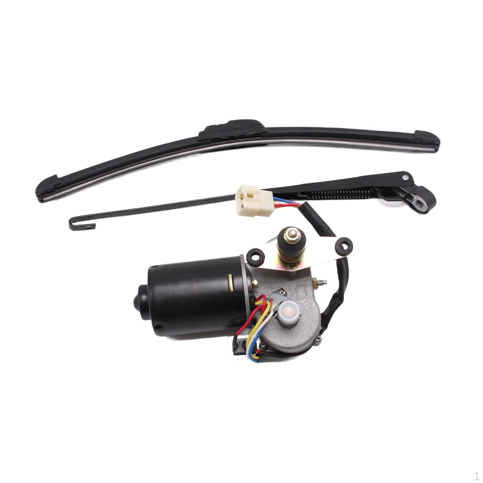 

Versatile 12V Electric Windshield Wiper Kit Quiet Motor Universal Metal