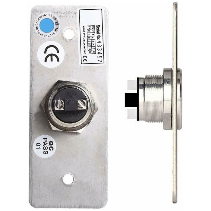 Uhppote Interruption Exit Release Button Stainless Steel Panel for Hollow Door