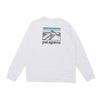 Line Logo Ridge Responsibili Tee Long Sleeve 38517 White [Patagonia] M's L/S T-Shirt (WHI) [Size S]