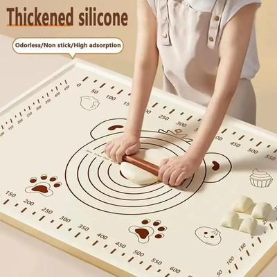 70*50 cm Silikon-Backmatte, Teigmatte, Teigmatte für die Küche, Rollteig, Pizza, großer Teig, Antihaft-Maker-Halter