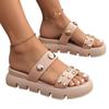 Women Platform Ssandals High Heels Slippers  Summer Flip Flops Beach Sandals Femme Designer New Rivet Party Dress Slides