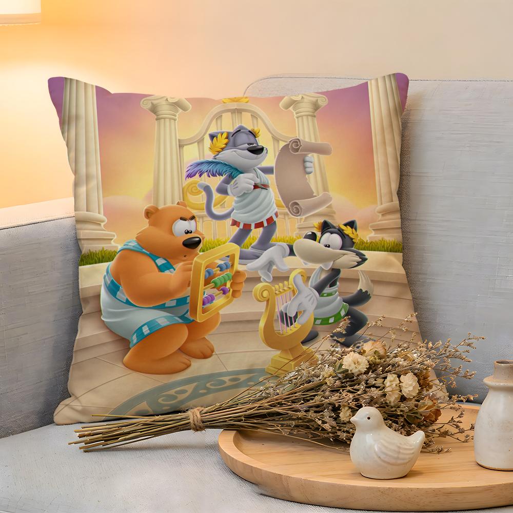 Cushion Cover Linen SkinFriendly Soft Decorative Case For Sofa Home Decor Kwaii Anime Ttoon Bblast Pillow cover
