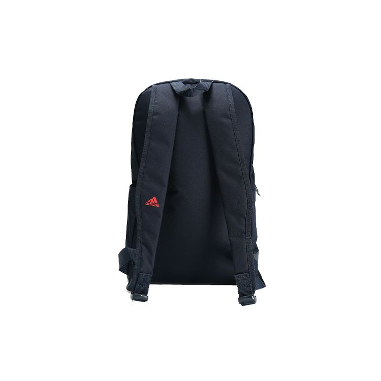 Adidas Sports Fitness Large Capacity Logo Zipper Backpack Unisex Backpack Ink-Blue DT2629