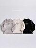 Korean Style Girls’ Ribbed Long Sleeve Base Layer Top - Autumn/Winter 2025
