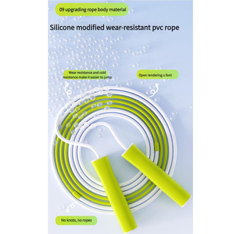 Student Tangle-Free Jump Rope Silicone Handle Speed Rope with Smooth Bearings for Sports Training, Fitness Sports, School Pe Classes