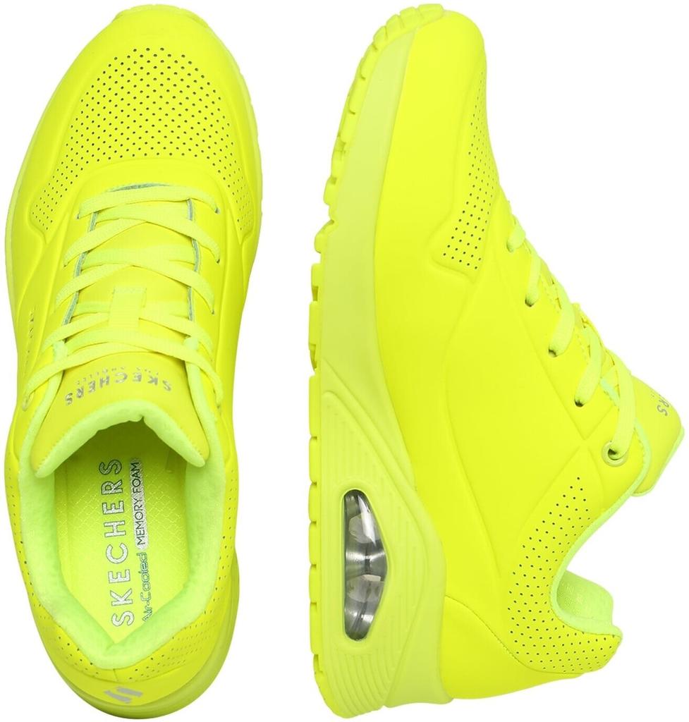 Skechers Uno Night Shades Women's Sneakers (73667) Neon Yellow