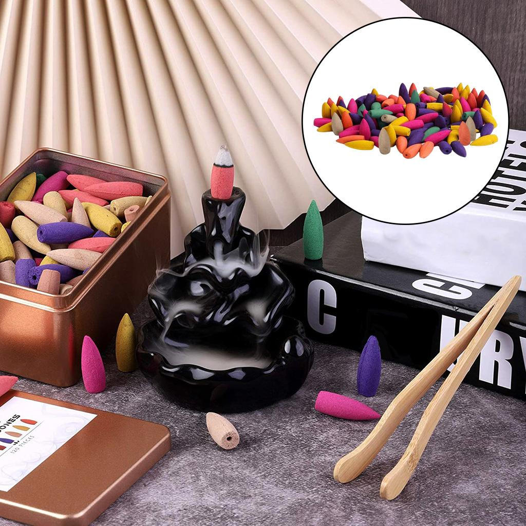 

Backflow Cones Mixed Scents for Yoga Meditation Relaxation 210pcs