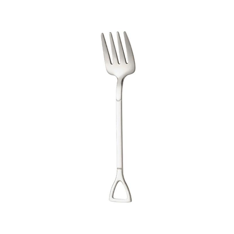 Set of 3 Steel Tea Spoon Small Household Ice Cream Spoons and Fork Kitchenwares