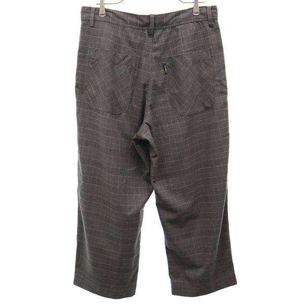 68&brothers Check Pattern 2 Tack Pants M Gray Men's Used