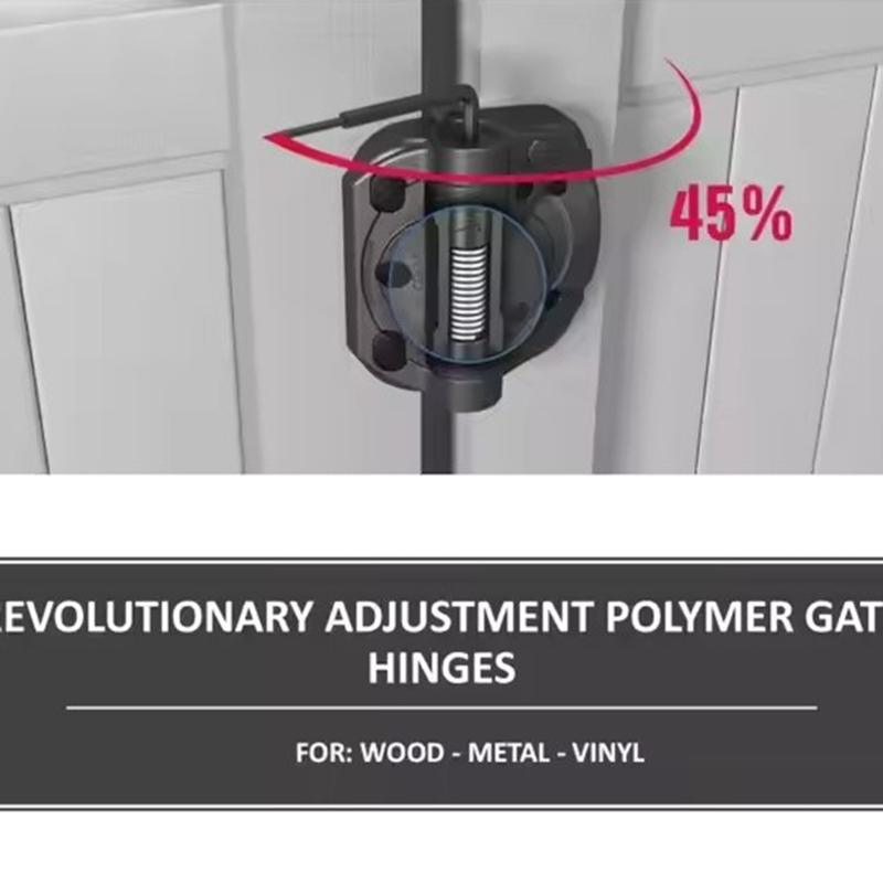 2Pcs Heavy Duty Spring Loaded Hinges Adjustable Tension Nylon Door Hinges Furniture Damper Hardware Easy To Use