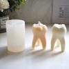 Teeth-shape Candle Silicone Mold Easy To De-mold for DIY Candle Soap Plaster Ornament Epoxy Resin Casting Silicone Mold