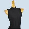 Foreign Trade Order Half-high Collar Backless Slimming High Elastic Dress Four Seasons Inner Wear Thread Sleeveless Knitted Hip Skirt