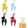 Cat Dog Butt Bread Clip - 4 Pack Reble Food Bag Clips, Keep Your Food Fresh with Adorable Pet-Themed Design (Cat)