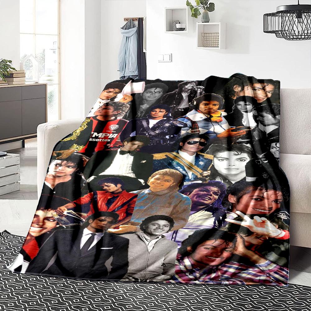 1Pc Michael Jackson'S Legacy Blanket Soft Throw Blanket For Home Bedroom Bed Sofa Travel Office Solid Christmas Blanket