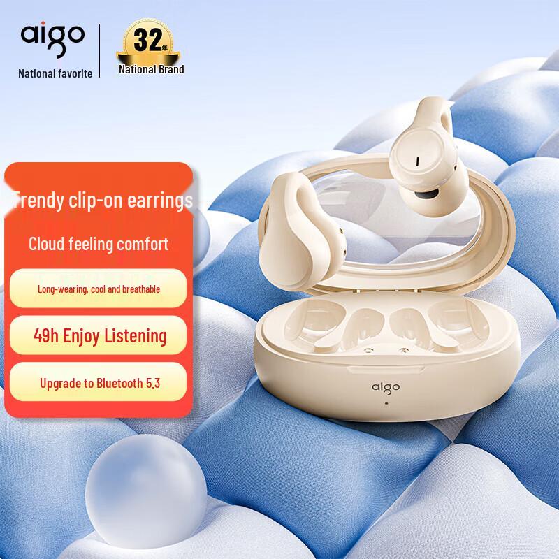 Aigo TJ170 Open-Ear Clip-on Wireless Bluetooth Earphones