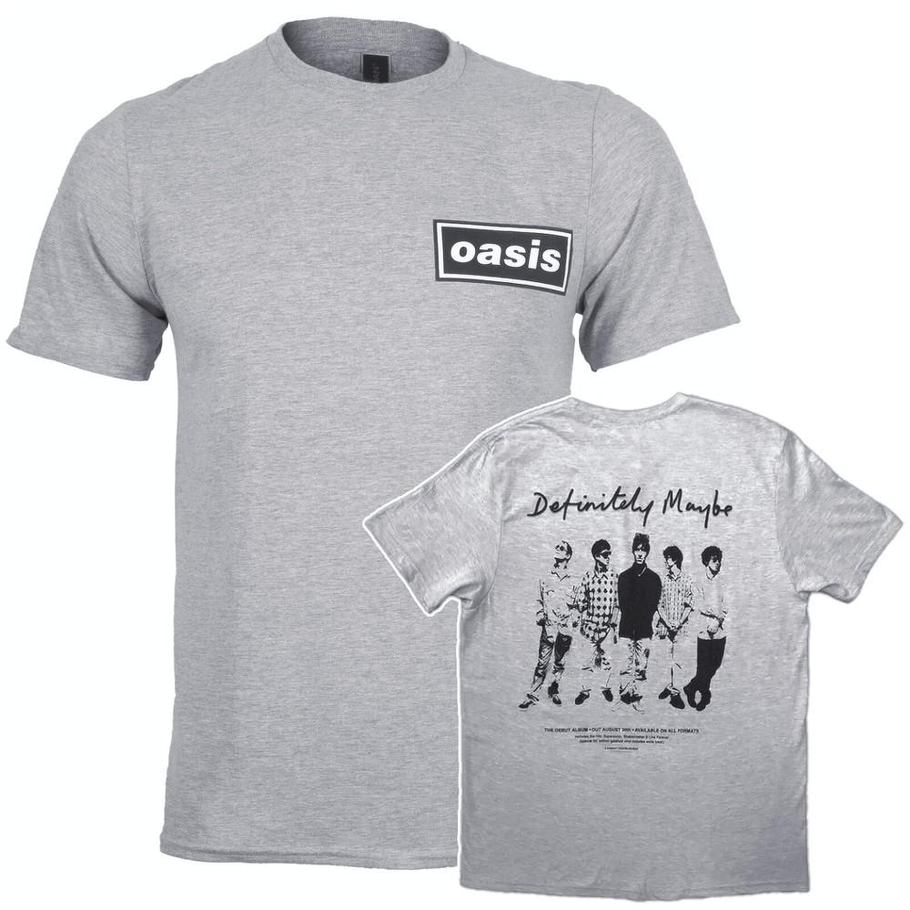 

Oasis T Shirt Definitely Maybe Promo Official New Grey Tour 2025 S