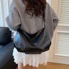 Solid Color High-end Versatile Tote Bag Women's New Large-capacity Simple Commuter Portable Shoulder Bag