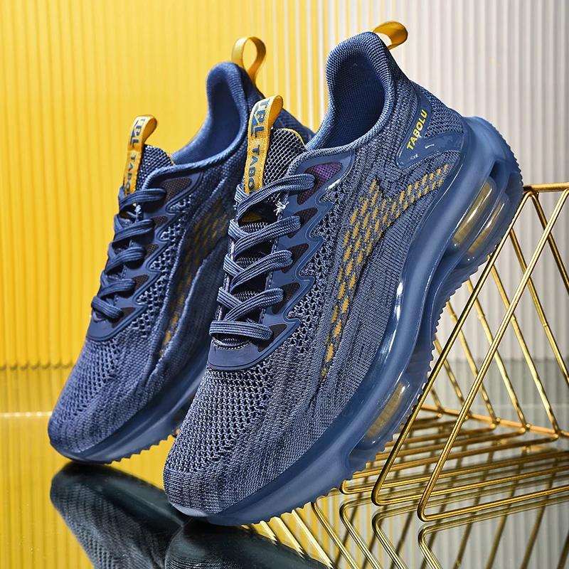 Fashion Sneakers Men New Fashionable Thick Soled Anti Slip Shock-absorbing Running Casual Sneakers Summer Mesh Shoes Zapatillas Hombre