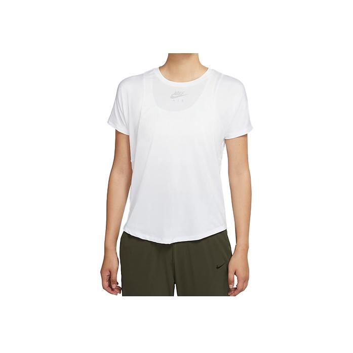 Nike Air Dri-FIT Running Short Sleeve Crew Neck T-Shirt Women Tops White CU3330-100