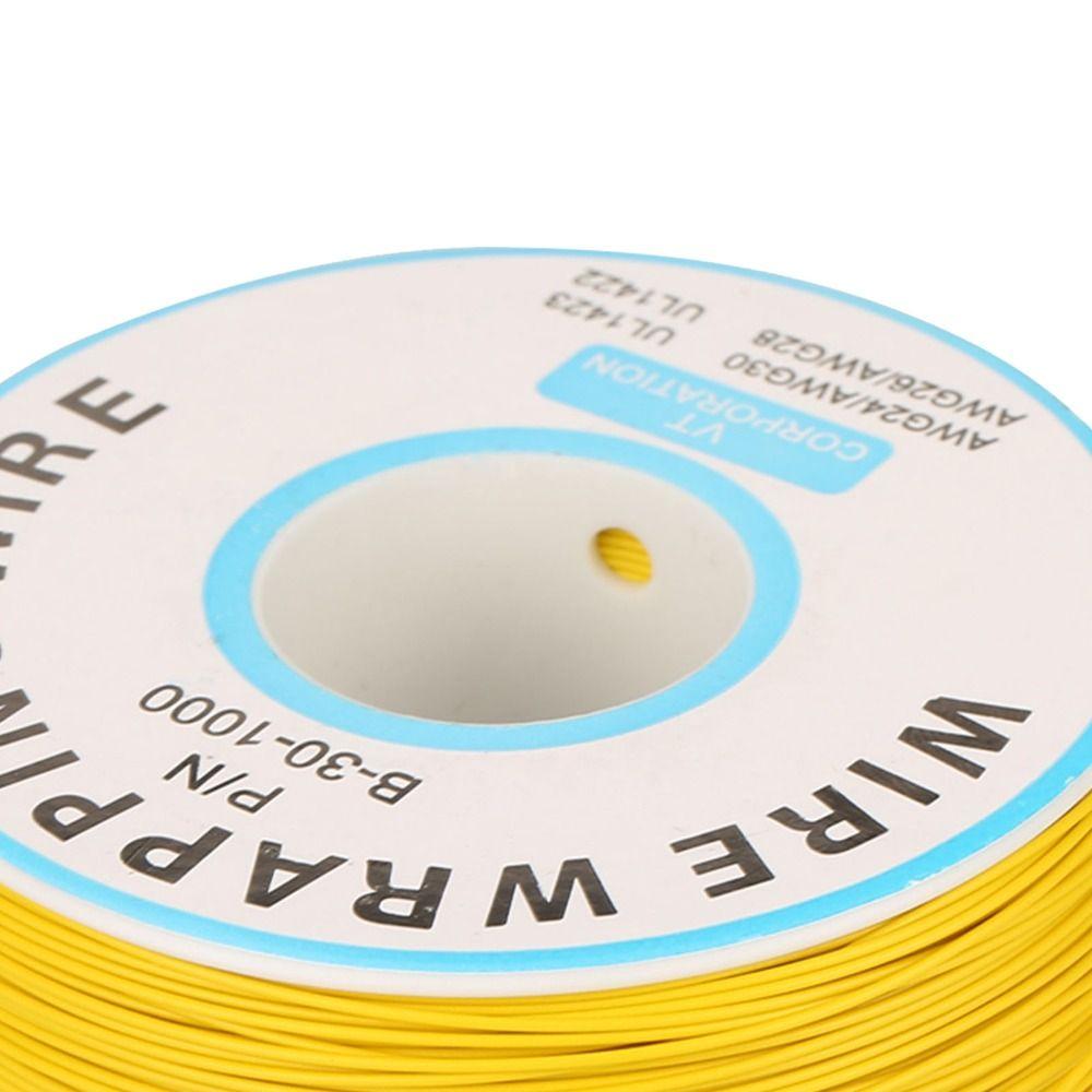 30AWG Wire Wrapping Copper Wire 0.25mm Core Diameter 200M Single Copper Wire Strand Tin Plated Copper Cord Electronic Test