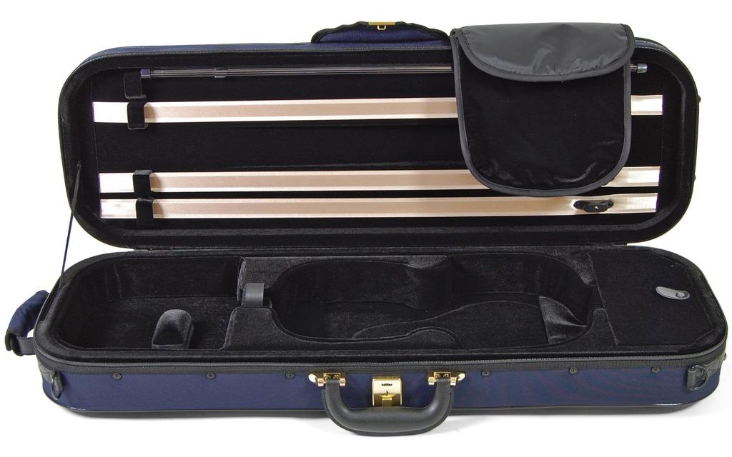 Super Light Oblong Violin Case (Square), Blue