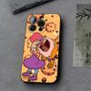 R-Rugrat Chuckie A-Angelica Phone Case Funda For Iphone 13 17 16 11 15ProMax 14 12 Pro Xs Max Mini Xr X 7 8 6 6s Plus Covers