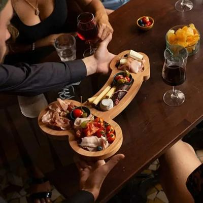 Wooden Tableware Dining Plate Kitchen Fruit Plate Wine Plate Wooden Cheese Platter Aperitif Board