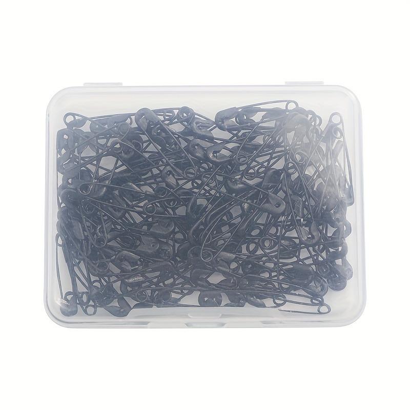 120pcs Durable Black Safety Pins - Small & Multipurpose for Sewing, Quilting, Knitting, and DIY Projects, Sharp Metal Points, Secure Clasp
