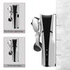 For PS5 Slim Host Wall Hanging Stand with Controller Headset Hook Display Holder Stable for PS5 Disc Version & Digital Edition