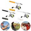 Mini Pocket Pen Travel Fishing Rod Telescopic Fishing Rod Spinning Reel Combo Kit Fishing Rod Reel Combo Set for Outdoor Fishing