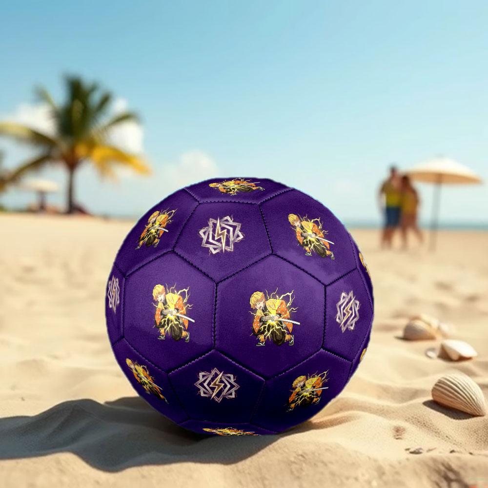 1pc Demon Slayer Kimetsu no Yaiba Soccer Ball Size 5 Indoor Soccer Ball Fashion Colorful Backyard Game - Great For Sports Fans Gift HE19