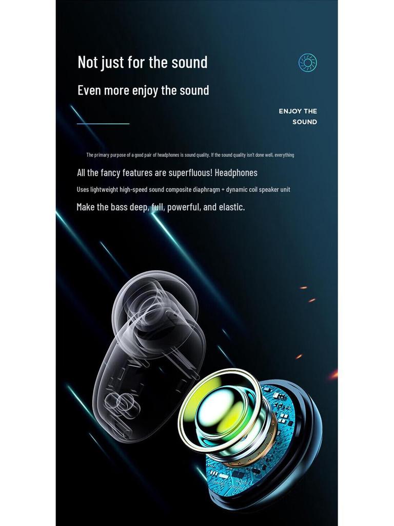 TWS-X10 Bluetooth Earbuds 5.4 In-ear Private Mold Wireless Dual Earphones