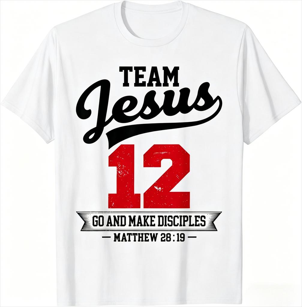 Funny Team Jesus Christian Faith Pray God Religious TShirt Funny Jesus T Shirt Unisexs Clothing Women Graphic 2026 Summer T Shirt