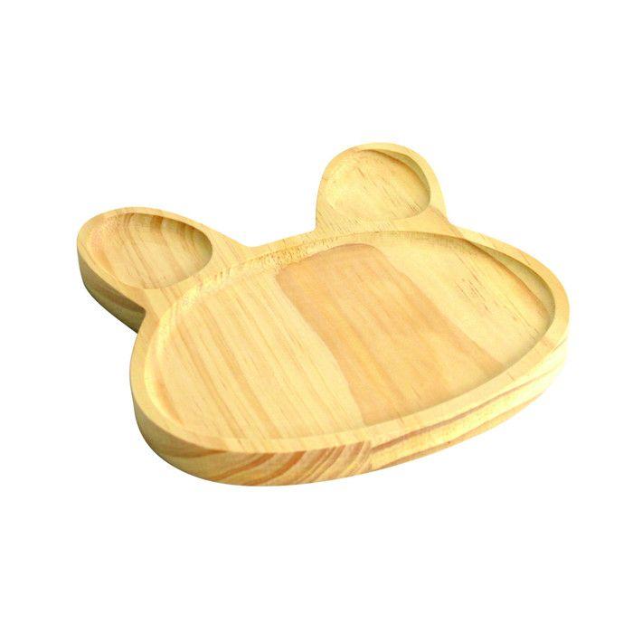 Plateau en bois Lapin 19 x 19 x 1,8 cm