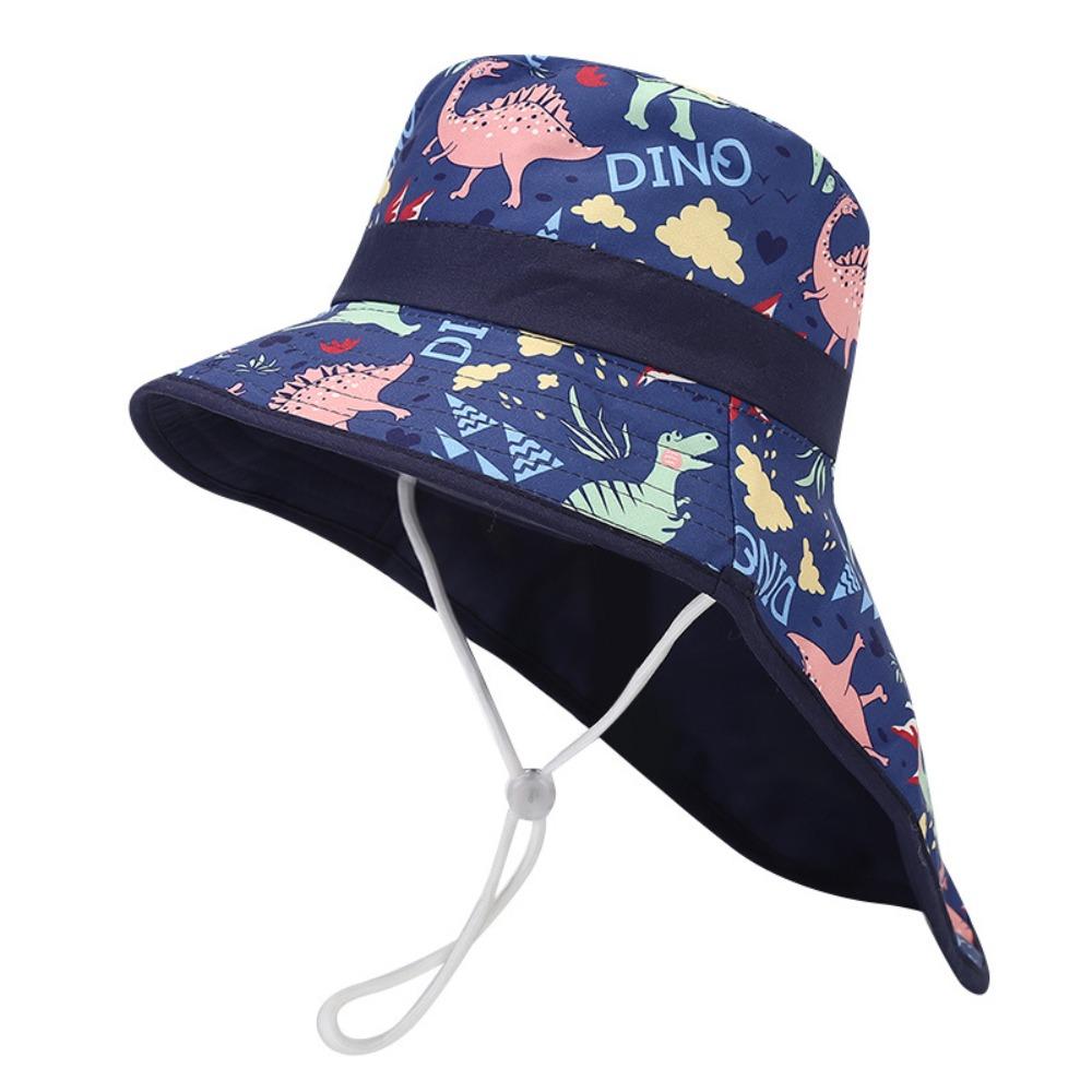 

Neck Protection Bucket Hat Wide Brim Panama Hat Cartoon Sun Hat