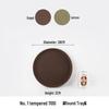 Xiyao Round Non-slip Tempered Plastic Serving Tray