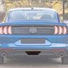 Rauchschwarzer Nebelschlussleuchten-Lampenrahmen-Abdeckungsleisten für Ford Mustang 2015+