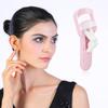 Eyelash Curler Professional Home Beauty Salon Portable Ergonomic Press Type Lash Curler Makeup Tool (Pink)