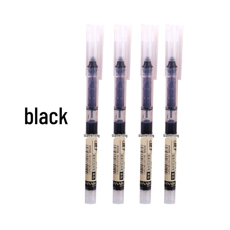 Quick-drying 0.5mm Needle Tip Rollerball Gel Pens for Students - Black and Red.