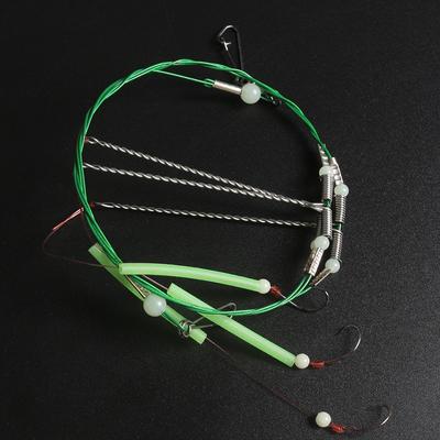 Durable Sea Fishing Tackle 3 Hook Flapper Luminous