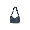 Champion Twisted Underarm Bag Script Logo Enamel Tag Pleated Hair Tie Shoulder Strap Casual Versatile Synthetic Leather Shoulder Bag Small U4AACPU14