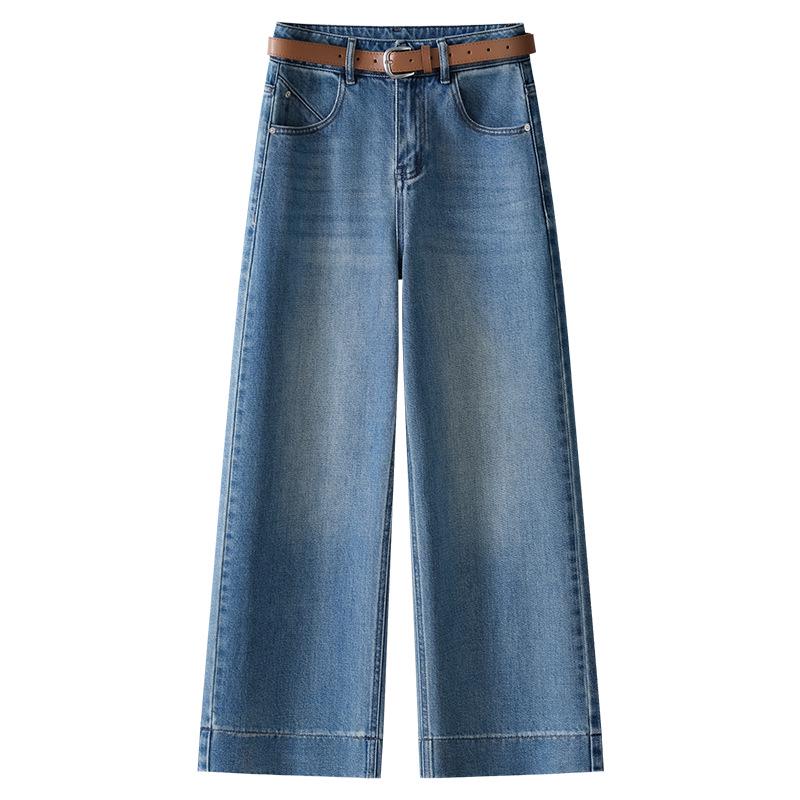 

Women s 2025 Retro High-Waist Slimming Cropped Wide-Leg Jeans 3XL