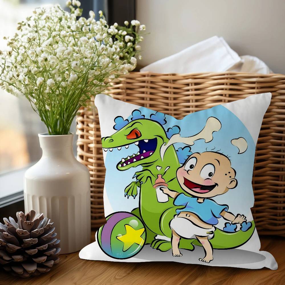 Anime Rugrat Pillow Cover For Bedroom Room And Living Room Sofa Decorative Cushion Cover