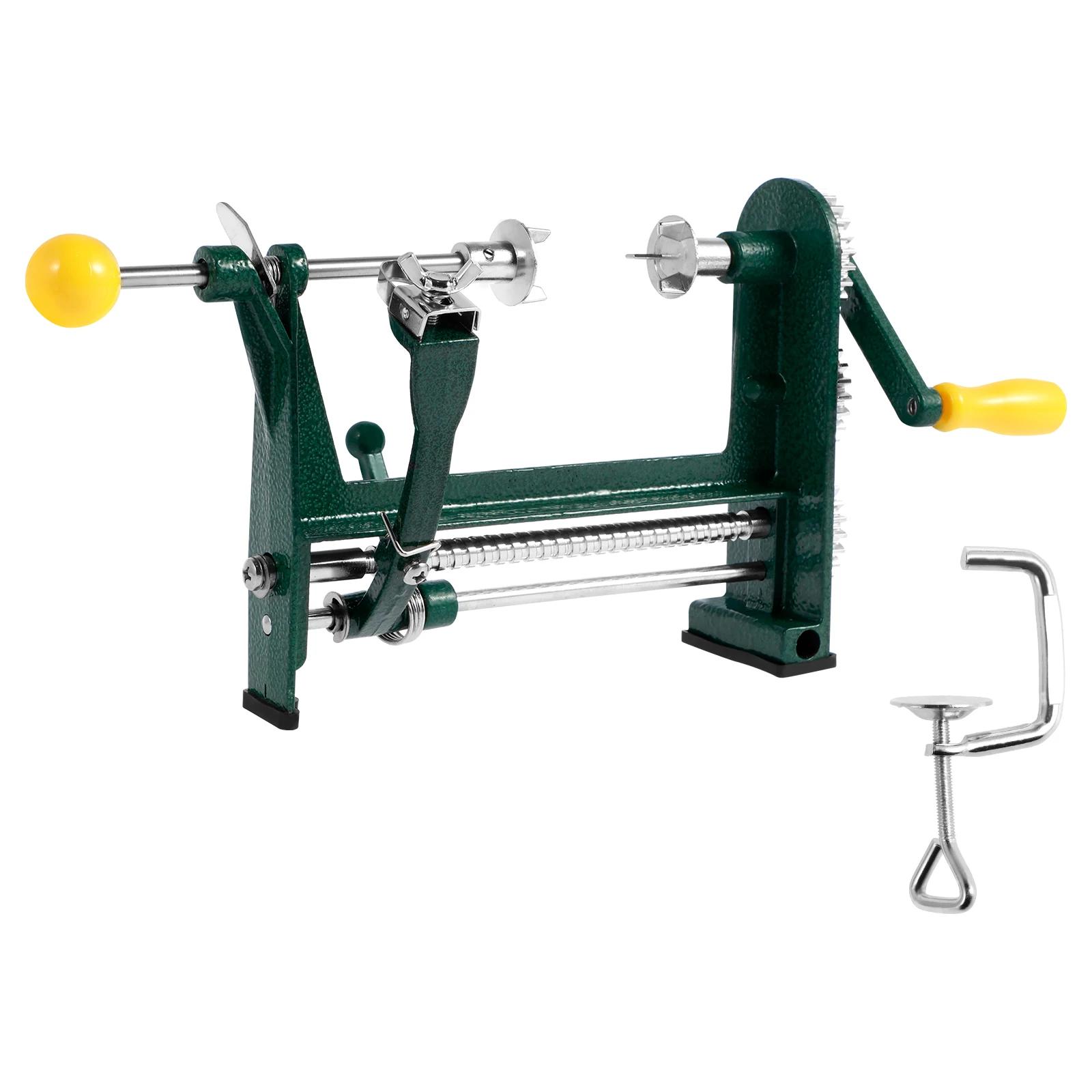 Peeler Stainless Steel Fruit Peeler Machine Manual Fruit Peelers Fruit Peeler with Hand Crank Handle Multipurpose Pear Peeler зелёный