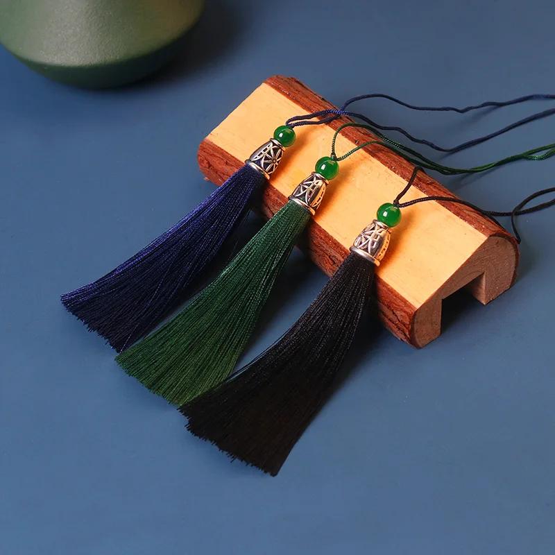 5pcs/Pack 10cm Multicolor Cotton Silk Tassel Cords Brush for Earrings Charm Pendant Tassel Fringe DIY Jewelry Making