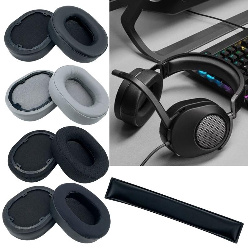 Replacement Headband Cushions Earpads For HS55 HS55 HS65 Enhanceds Comfort with Soft Sponges Ear Pad