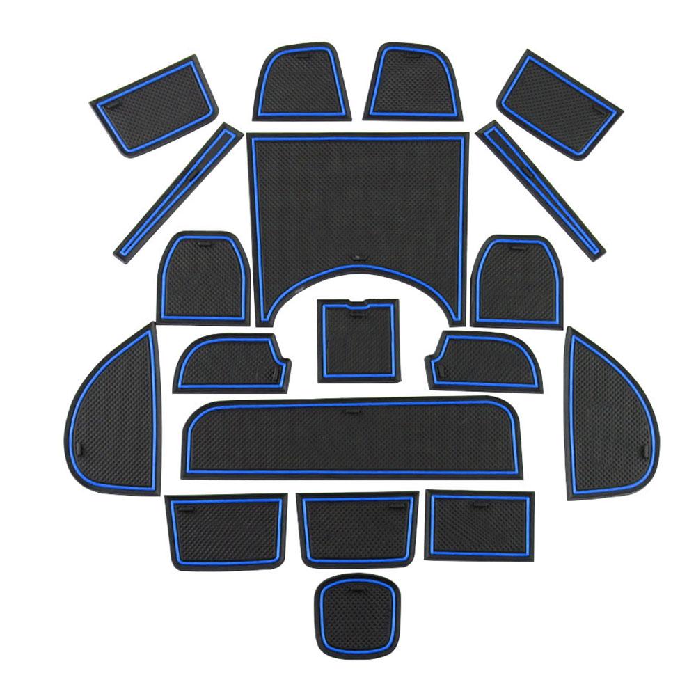 

Силиконовый коврик для дверных пазов и пазов для автомобильных ворот для Honda HR-V HRV Vezel 2014-нескользящие защитные коврики для чашек синий