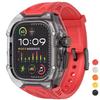 Transparent Modification Kit For Apple Watch 9 8 7 45mm 41mm Strap Case for IWatch Series 44 40mm 6 5 4 SE Rubber Band Refit Mod
