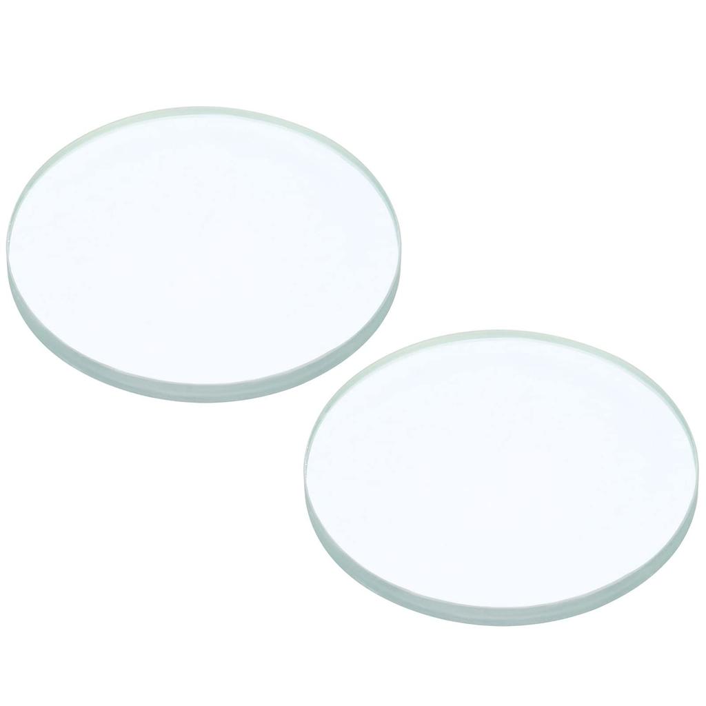 PATIKIL 1300mm Focal Length Biconcave Lenses, 2 Pieces, 75mm Diameter, 6mm Height, Glass Optical Polishing, Round Edge Lenses, Clear, for Physics Labs