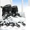 Adjustable Flash Inline Skates Light Up Roller Skates for Kids Boys Girls Women Men with 8 Glowing Wheels Smooth Ride
